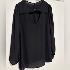 Torrid Size 2 Black V Neck Blouse